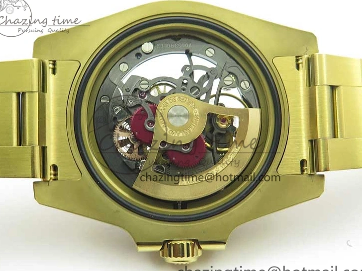 Good Copy Rolex Watches Skeleton Submariner on SA YG Edition Pirlo Project Bracelet Best 2981 YG Andrea VRF Popular 0108